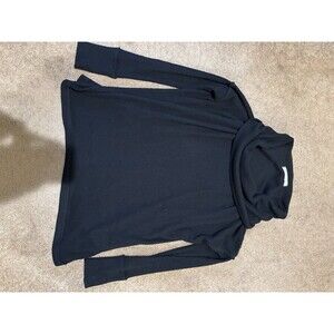 We The Free Women’s Juicy ribbed cowl neck open back sweater black  size S